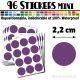 96 Ronds 2,2 cm - Stickers mini gommettes