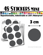48 Ronds 3 cm - Stickers mini gommettes