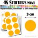 48 Ronds 3 cm - Stickers mini gommettes