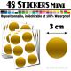 48 Ronds 3 cm - Stickers mini gommettes