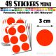 48 Ronds 3 cm - Stickers mini gommettes