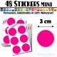 48 Ronds 3 cm - Stickers mini gommettes