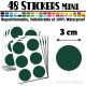 48 Ronds 3 cm - Stickers mini gommettes