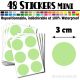 48 Ronds 3 cm - Stickers mini gommettes