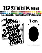 312 Ovales 1 cm - Stickers mini gommettes