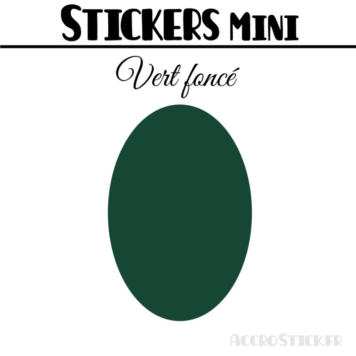 64 Ovales 2 cm - Stickers mini gommettes