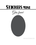 48 Ovales 2,4 cm - Stickers mini gommettes