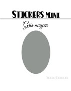 48 Ovales 2,4 cm - Stickers mini gommettes