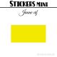 136 Rectangles 2,6 cm - Stickers mini gommettes