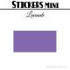 136 Rectangles 2,6 cm - Stickers mini gommettes