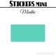 136 Rectangles 2,6 cm - Stickers mini gommettes
