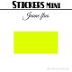 96 Rectangles 3 cm - Stickers mini gommettes
