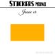 96 Rectangles 3 cm - Stickers mini gommettes