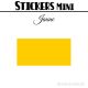96 Rectangles 3 cm - Stickers mini gommettes