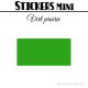 96 Rectangles 3 cm - Stickers mini gommettes