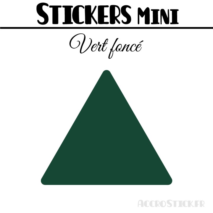 728 Triangles 0,8 cm - Stickers étiquettes gommettes
