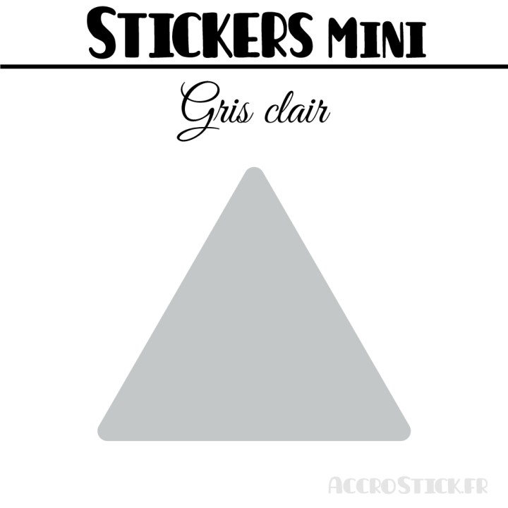 528 Triangles 1 cm - Stickers étiquettes gommettes