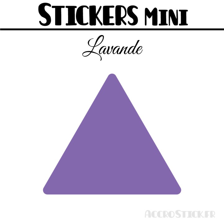 528 Triangles 1 cm - Stickers étiquettes gommettes