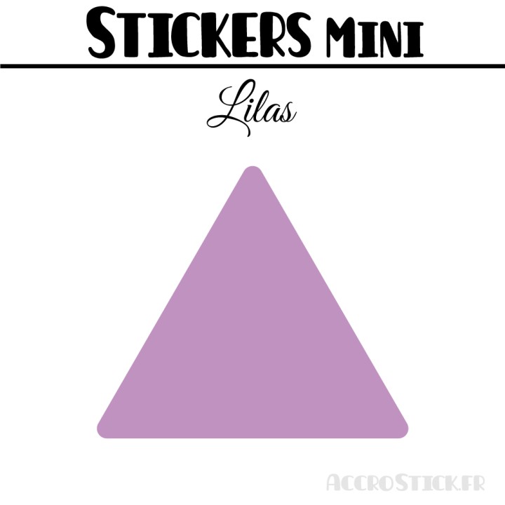 528 Triangles 1 cm - Stickers étiquettes gommettes