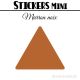 528 Triangles 1 cm - Stickers étiquettes gommettes