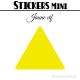 360 Triangles 1,2 cm - Stickers étiquettes gommettes
