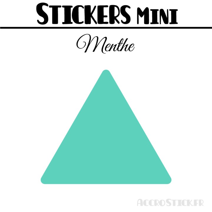 280 Triangles 1,4 cm - Stickers étiquettes gommettes
