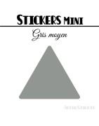 200 Triangles 1,8 cm - Stickers étiquettes gommettes