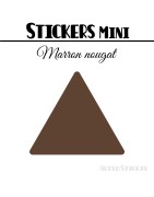 200 Triangles 1,8 cm - Stickers étiquettes gommettes