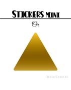 200 Triangles 1,8 cm - Stickers étiquettes gommettes