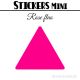 160 Triangles 2 cm - Stickers étiquettes gommettes