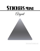 128 Triangles 2,4 cm - Stickers étiquettes gommettes
