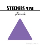 128 Triangles 2,4 cm - Stickers étiquettes gommettes