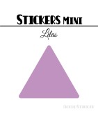128 Triangles 2,4 cm - Stickers étiquettes gommettes
