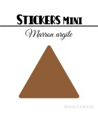 128 Triangles 2,4 cm - Stickers étiquettes gommettes
