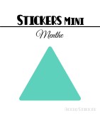 128 Triangles 2,4 cm - Stickers étiquettes gommettes