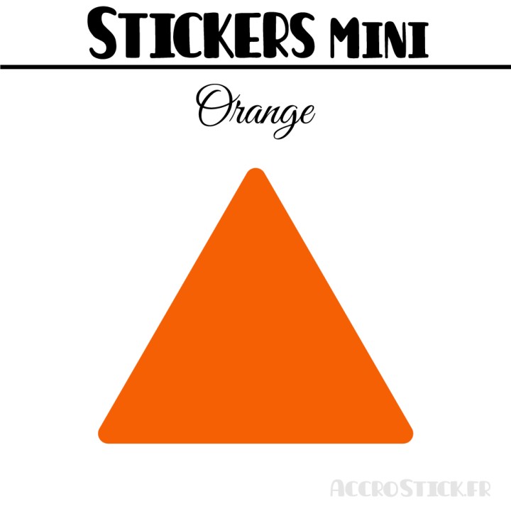 128 Triangles 2,4 cm - Stickers étiquettes gommettes