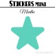 488 Etoiles 1 cm - Stickers mini gommettes