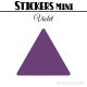96 Triangles 2,6 cm - Stickers étiquettes gommettes