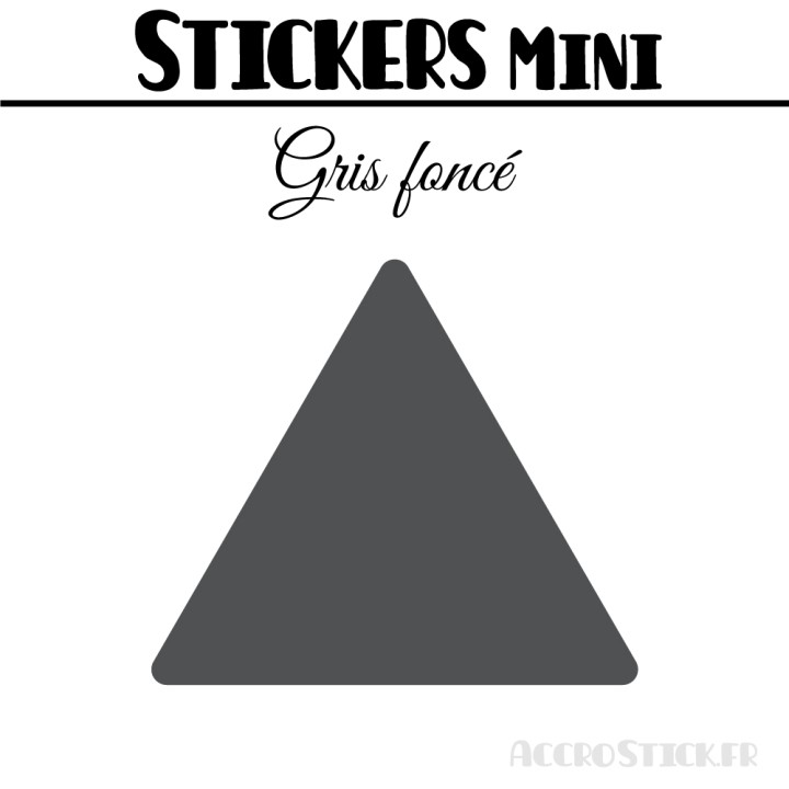 96 Triangles 2,8 cm - Stickers étiquettes gommettes
