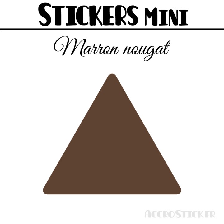 96 Triangles 2,8 cm - Stickers étiquettes gommettes