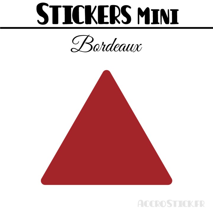 72 Triangles 3 cm - Stickers étiquettes gommettes