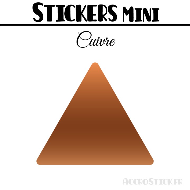72 Triangles 3 cm - Stickers étiquettes gommettes