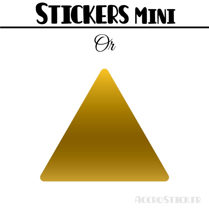 72 Triangles 3 cm - Stickers étiquettes gommettes