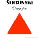 72 Triangles 3 cm - Stickers étiquettes gommettes