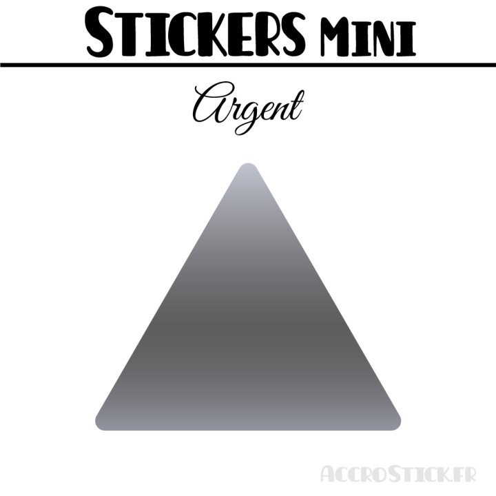 368 Triangles mixtes 1 à 1,8 cm - Stickers étiquettes gommettes