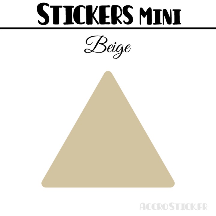 368 Triangles mixtes 1 à 1,8 cm - Stickers étiquettes gommettes