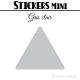 368 Triangles mixtes 1 à 1,8 cm - Stickers étiquettes gommettes