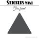 368 Triangles mixtes 1 à 1,8 cm - Stickers étiquettes gommettes