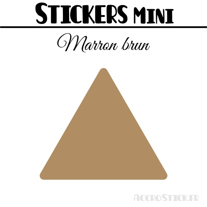 368 Triangles mixtes 1 à 1,8 cm - Stickers étiquettes gommettes
