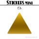 368 Triangles mixtes 1 à 1,8 cm - Stickers étiquettes gommettes